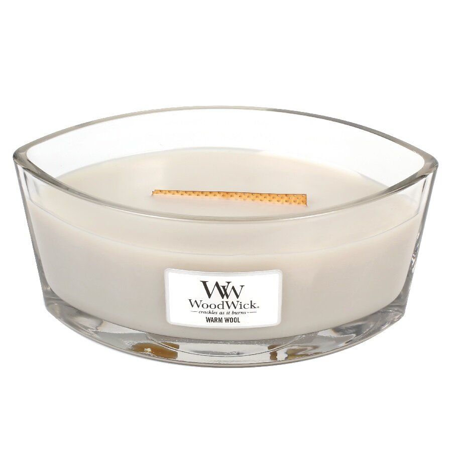 Ароматична свічка з ароматом теплої шерсті Woodwick Ellipse Warm Wool 453 г Ароматична свічка з ароматом теплої шерсті Woodwick Ellipse Warm Wool 453 г